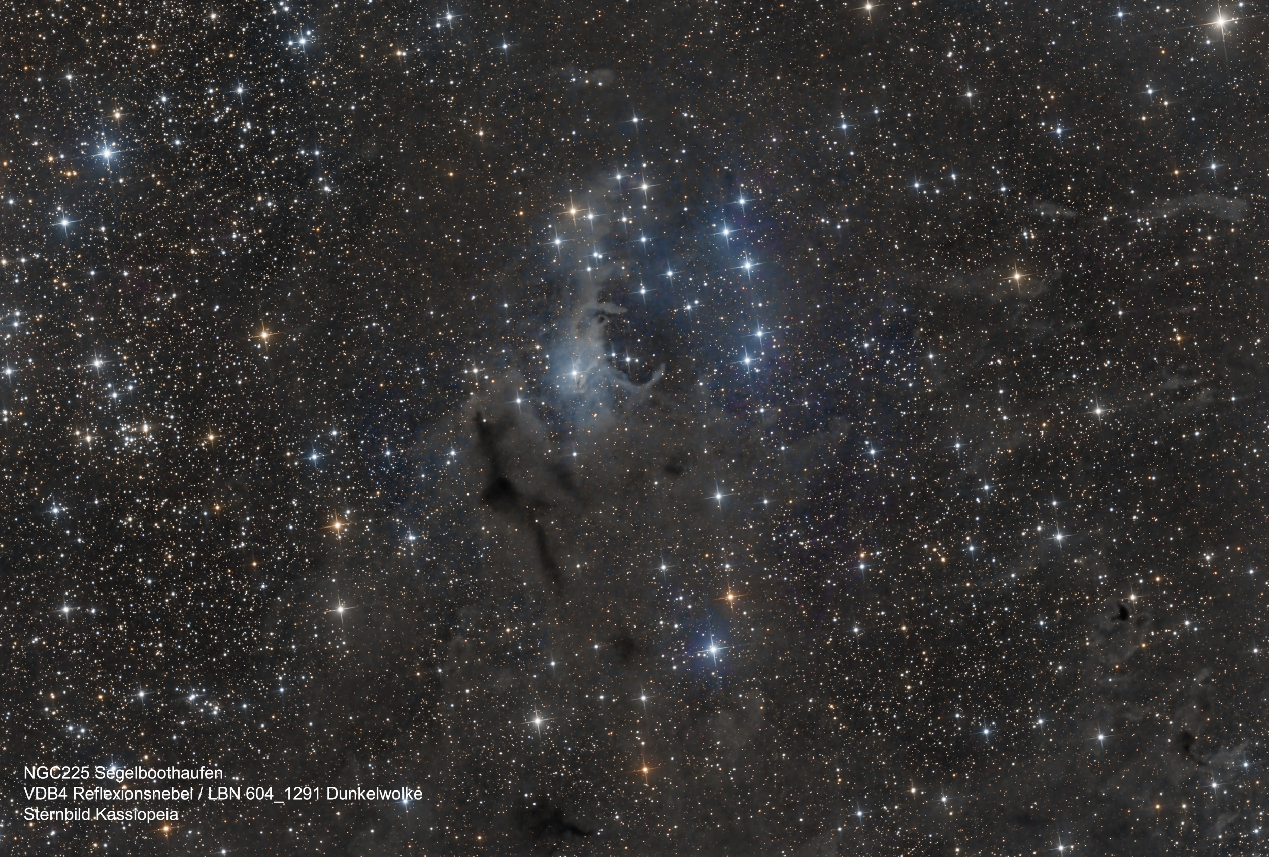 NGC225 Segelboothaufen /VDB4 / LDN 1291 /LDN 604