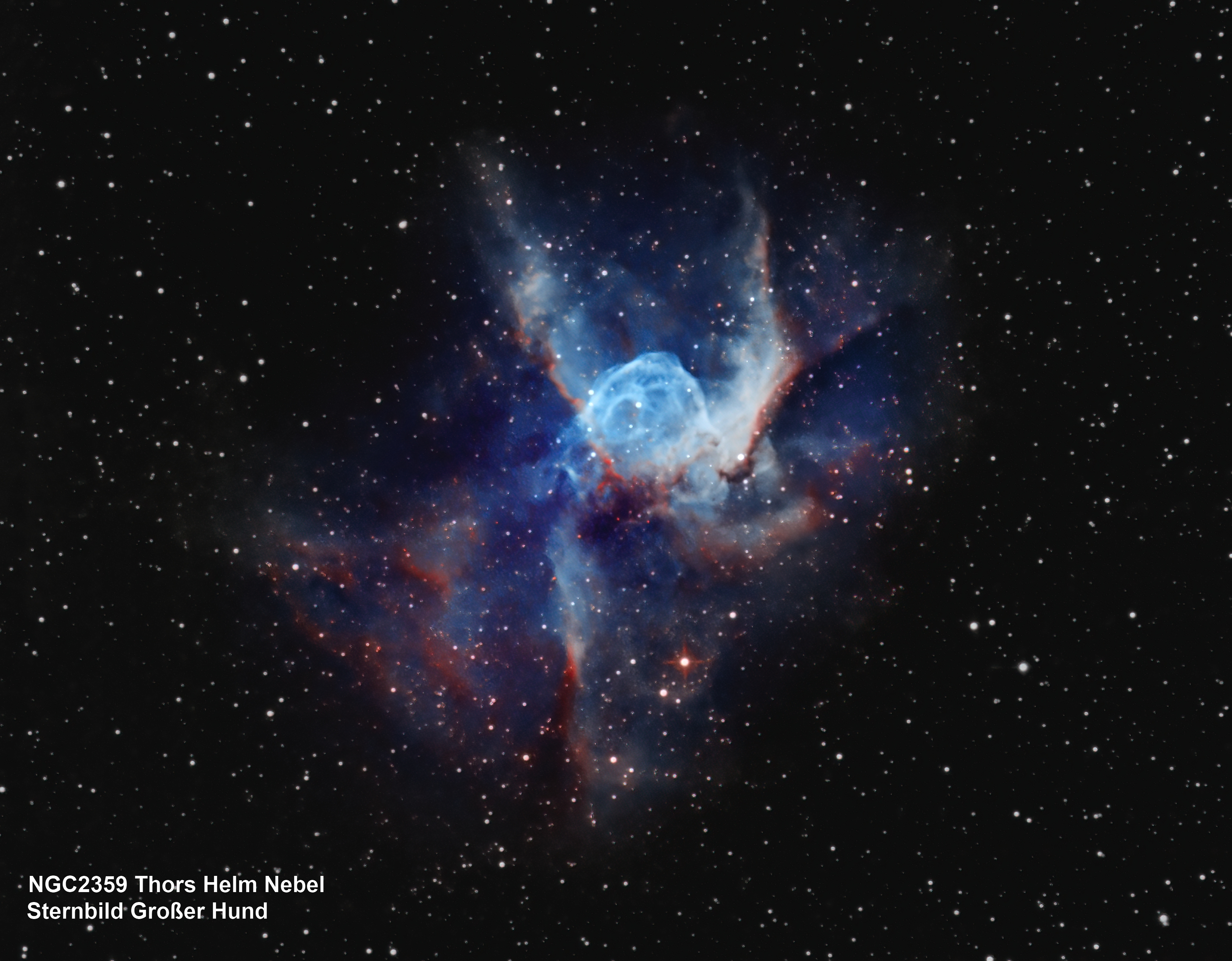 NGC 2359 Thors Helm Nebel