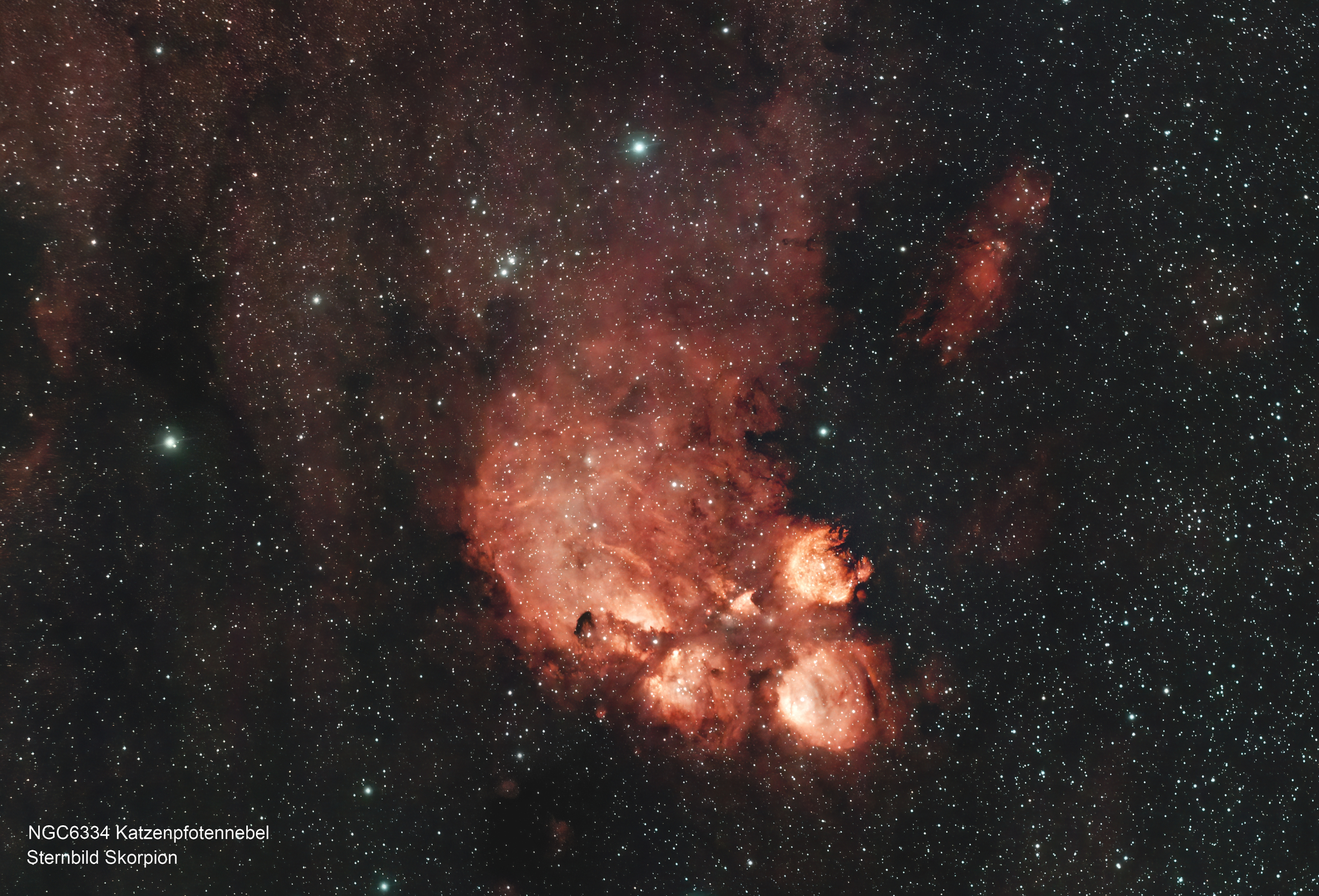 NGC6334 Katzenpfotennebel