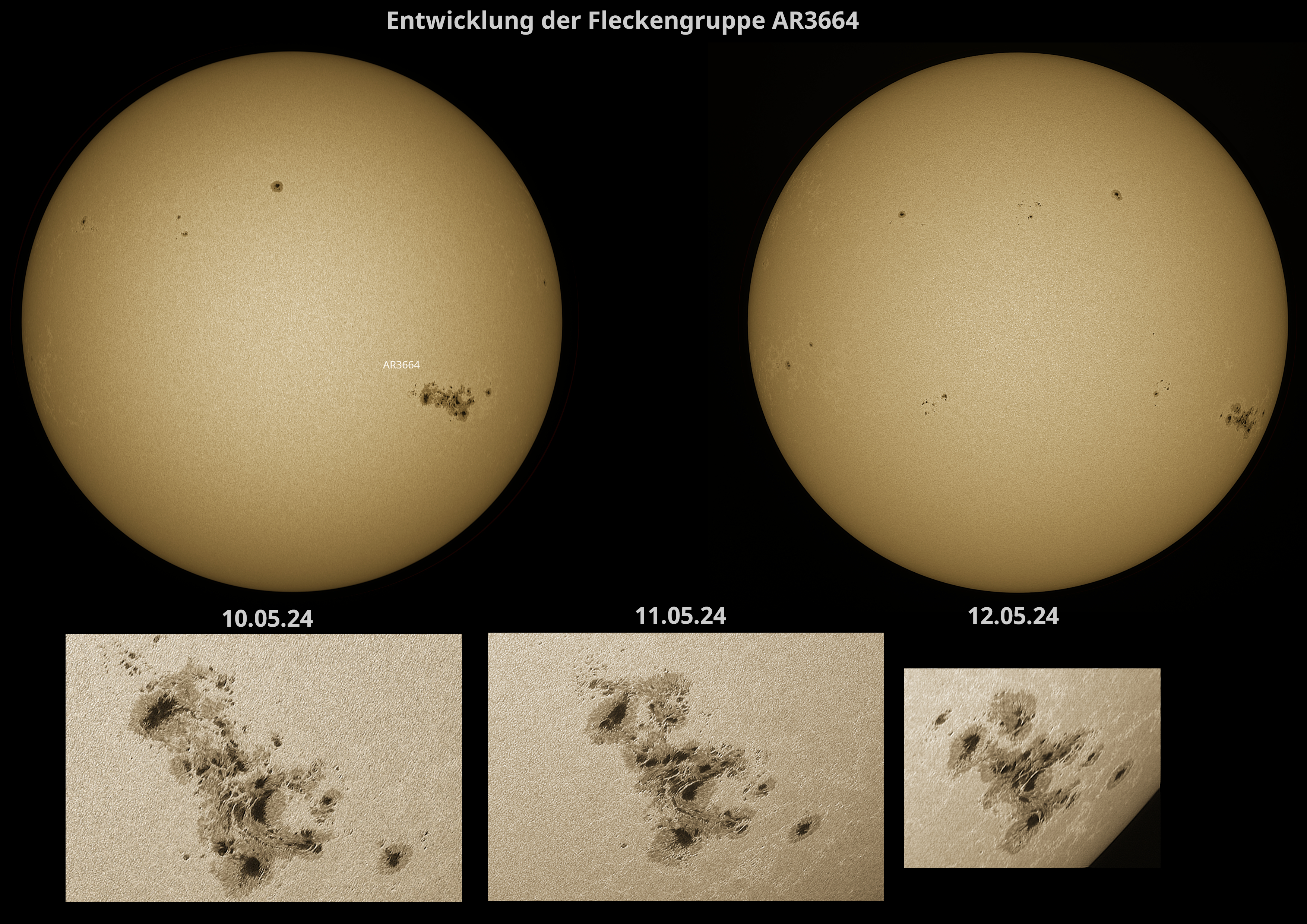 Sonne mit Fleckengruppe AR3664