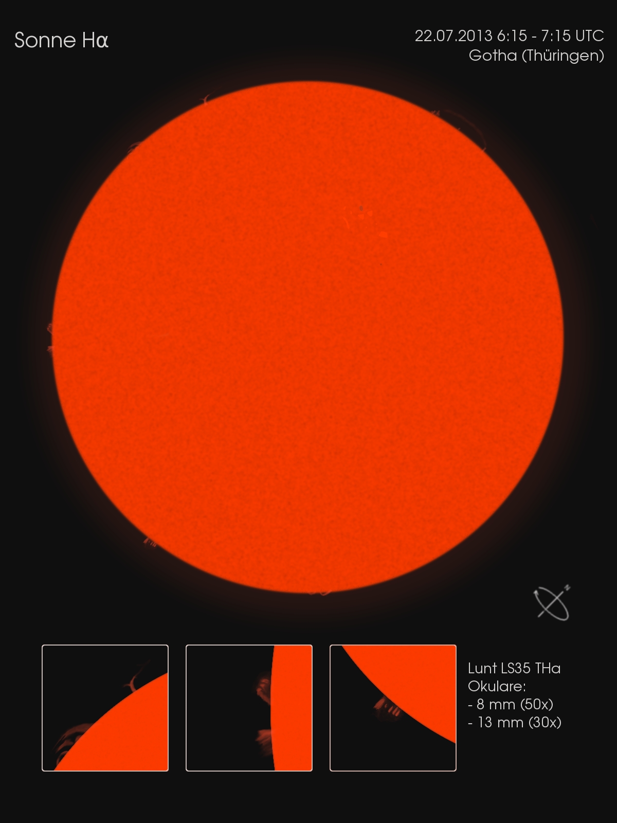 Sonne H alpha (Zeichnung)